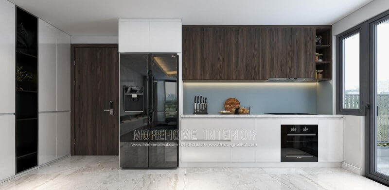 Tủ bếp làm gỗ công nghiệp hiện được rất nhiều gia đình chọn lựa và tin dùng vì mẫu mã lại hiện đại, thu hút Tủ bếp đẹp, sang trọng và đẳng cấp