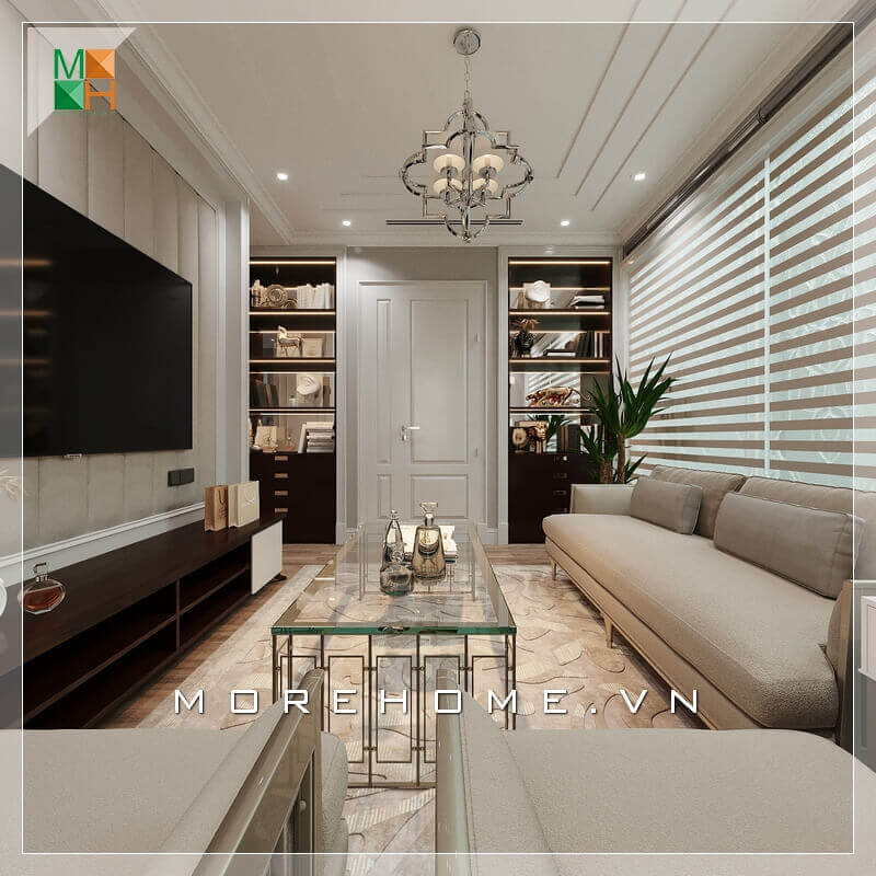 Morehome gợi ý cho bạn mẫu phòng khách mang âm hưởng độc đáo tạo nên một phong cách mới cho chung cư, nhà phố. Thiết kế phòng khách biệt thự