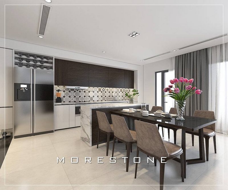 Gợi ý những mẫu thiết kế không gian bếp sang trọng mà không kém phần hiện đại