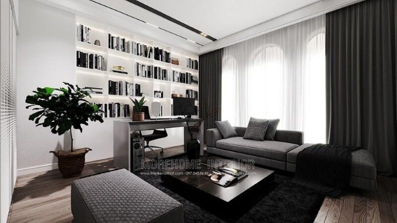 Thiết kế phòng làm việc tại nhà phong cách hiện đại